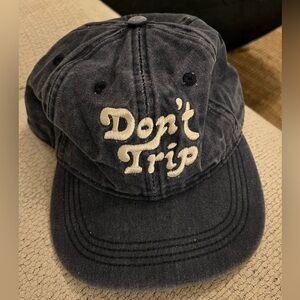 Don’t Trip Faded Denim Soft Brim Cap